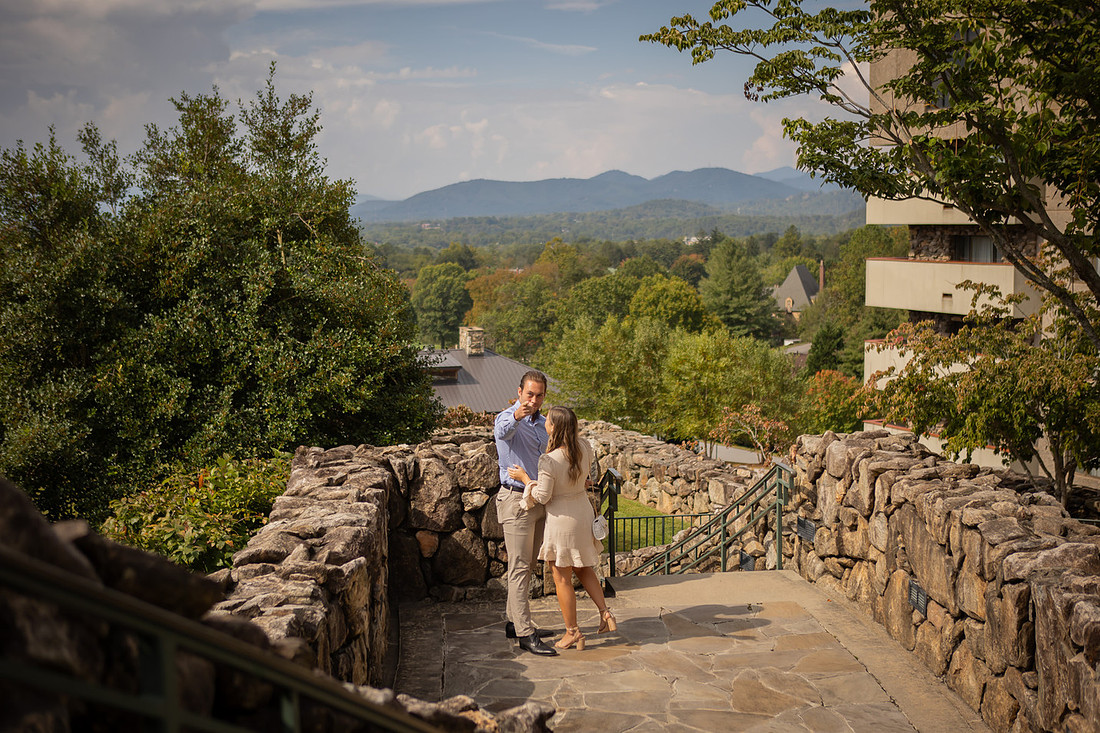 Omni Grove Park Inn Surprise Proposal | Asheville Engagement Photographer