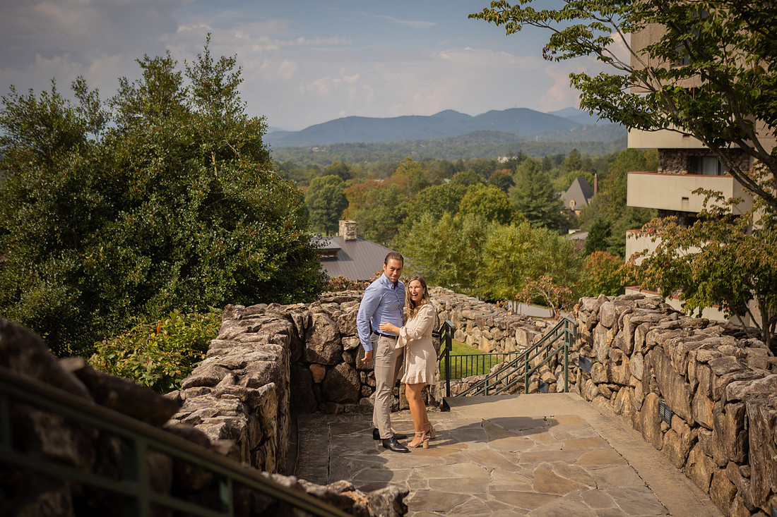 Omni Grove Park Inn Surprise Proposal | Asheville Engagement Photographer