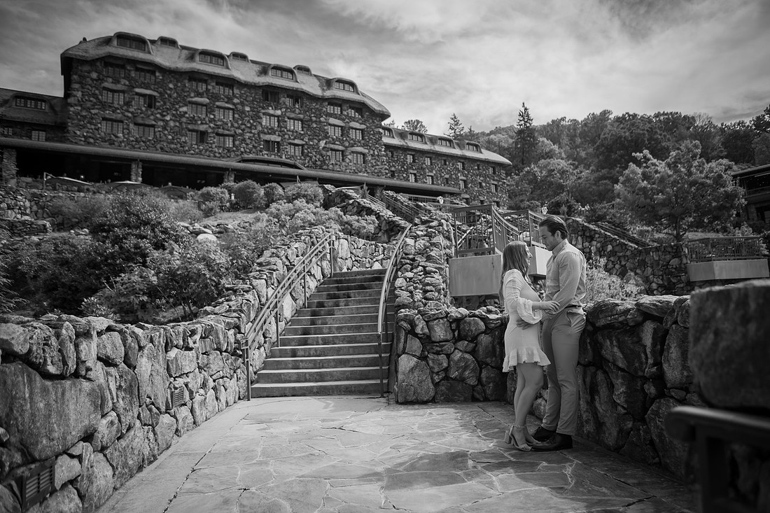 Getting Engaged at the Omni Grove Park Inn | Asheville Proposal Photographer