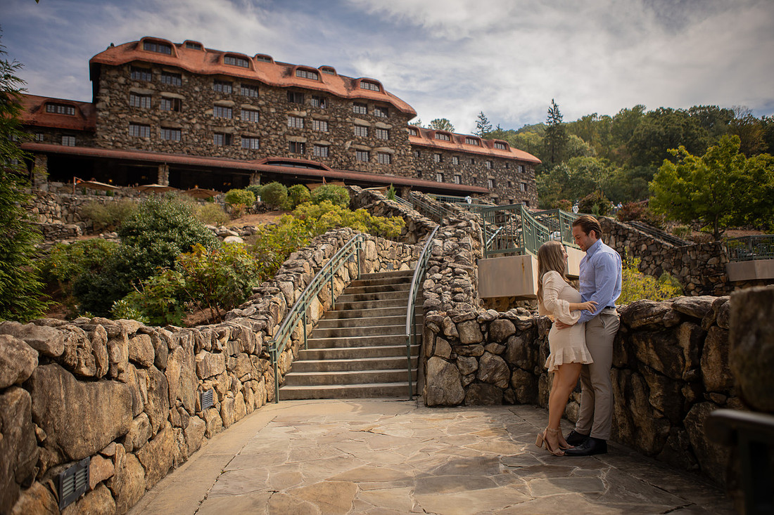 Getting Engaged at the Omni Grove Park Inn | Asheville Proposal Photographer