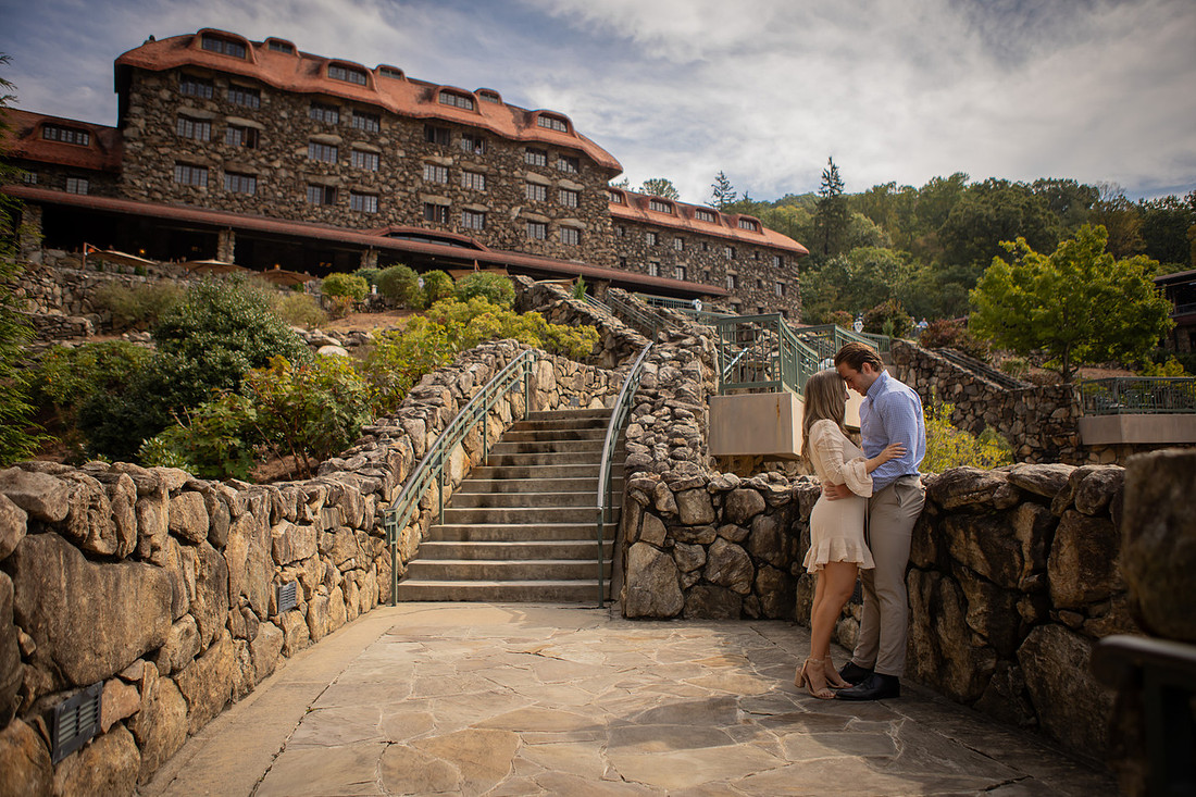 Getting Engaged at the Omni Grove Park Inn | Asheville Proposal Photographer