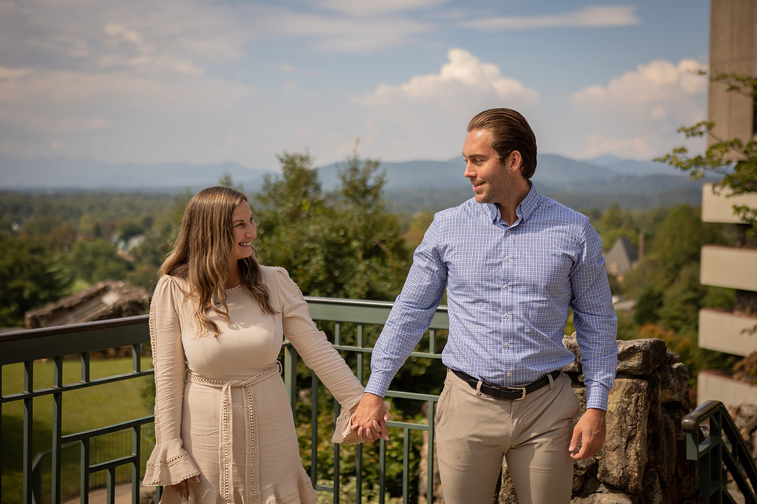 Engagement Photography at Omni Grove Park Inn | Asheville Proposal Photographer