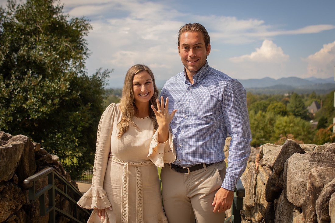 Engagement Photography at Omni Grove Park Inn | Asheville Proposal Photographer