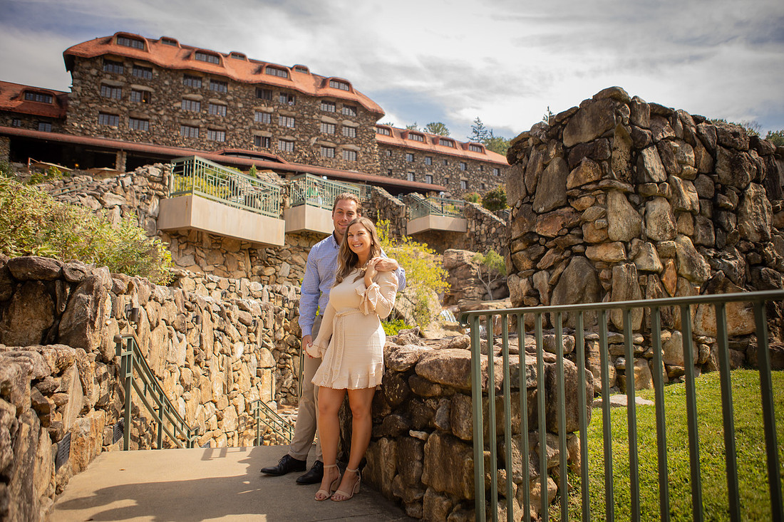 Engagement Photography at Omni Grove Park Inn | Asheville Proposal Photographer