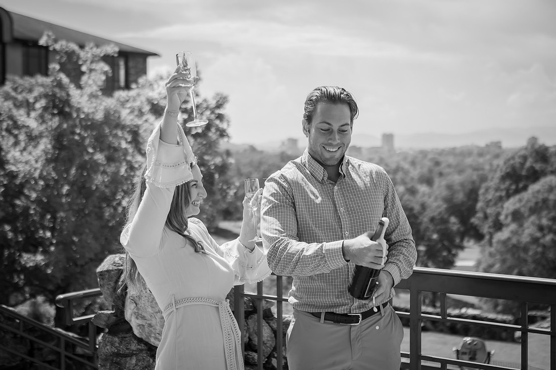 Engagement Photography at Omni Grove Park Inn | Asheville Proposal Photographer