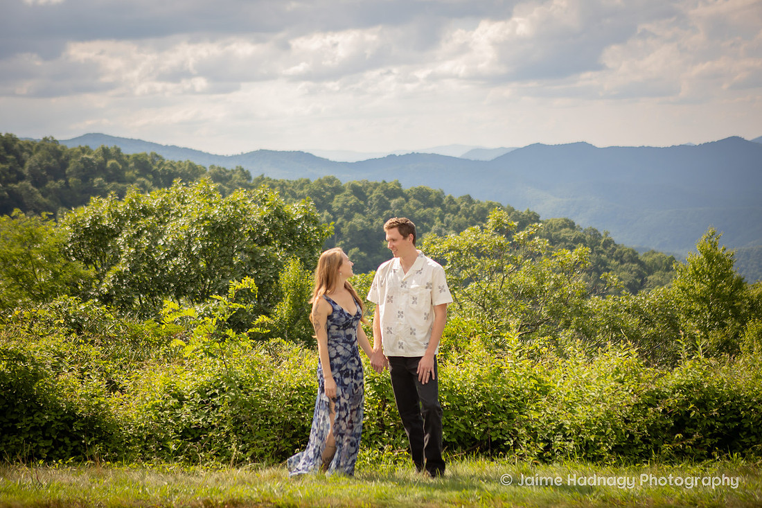 Nature Inspired Engagement Session on the Blue Ridge Parkway | Asheville Photographer