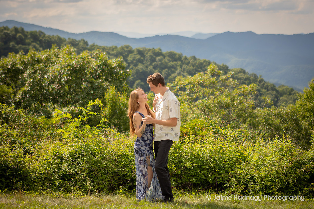 Nature Inspired Engagement Session on the Blue Ridge Parkway | Asheville Photographer