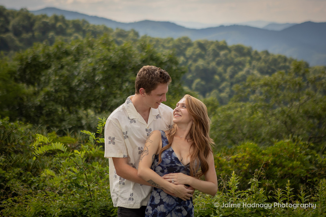Nature Inspired Engagement Session on the Blue Ridge Parkway | Asheville Photographer