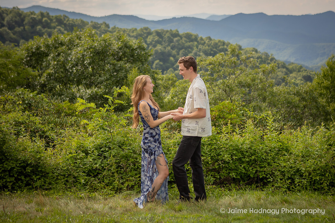 Nature Inspired Engagement Session on the Blue Ridge Parkway | Asheville Photographer