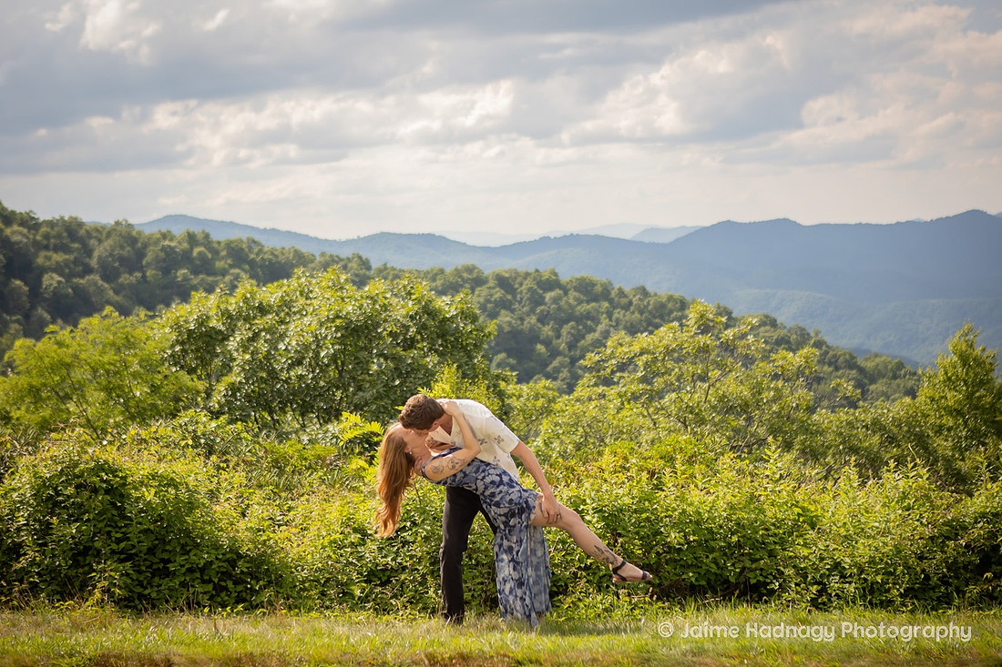 Nature Inspired Engagement Session on the Blue Ridge Parkway | Asheville Photographer