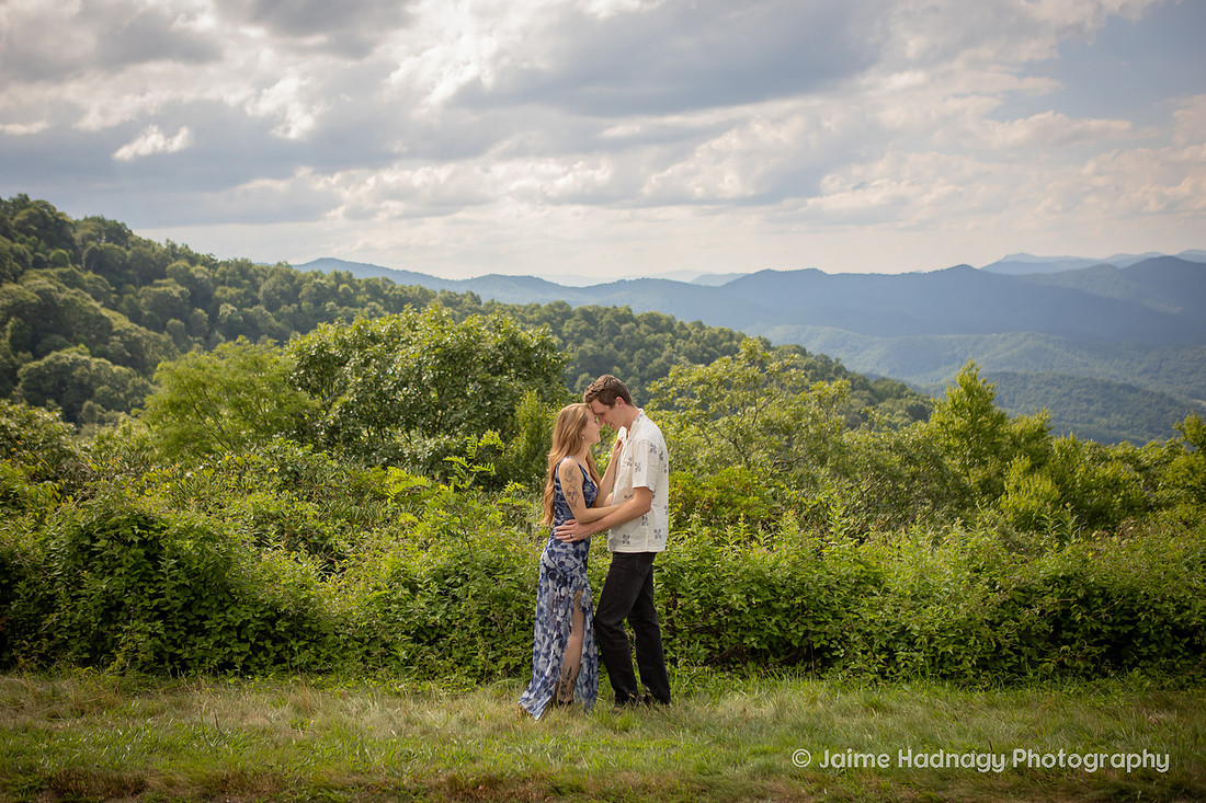 Nature Inspired Engagement Session on the Blue Ridge Parkway | Asheville Photographer