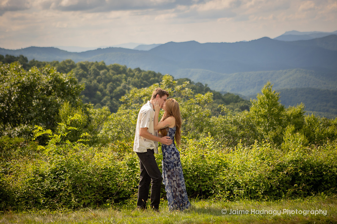Nature Inspired Engagement Session on the Blue Ridge Parkway | Asheville Photographer