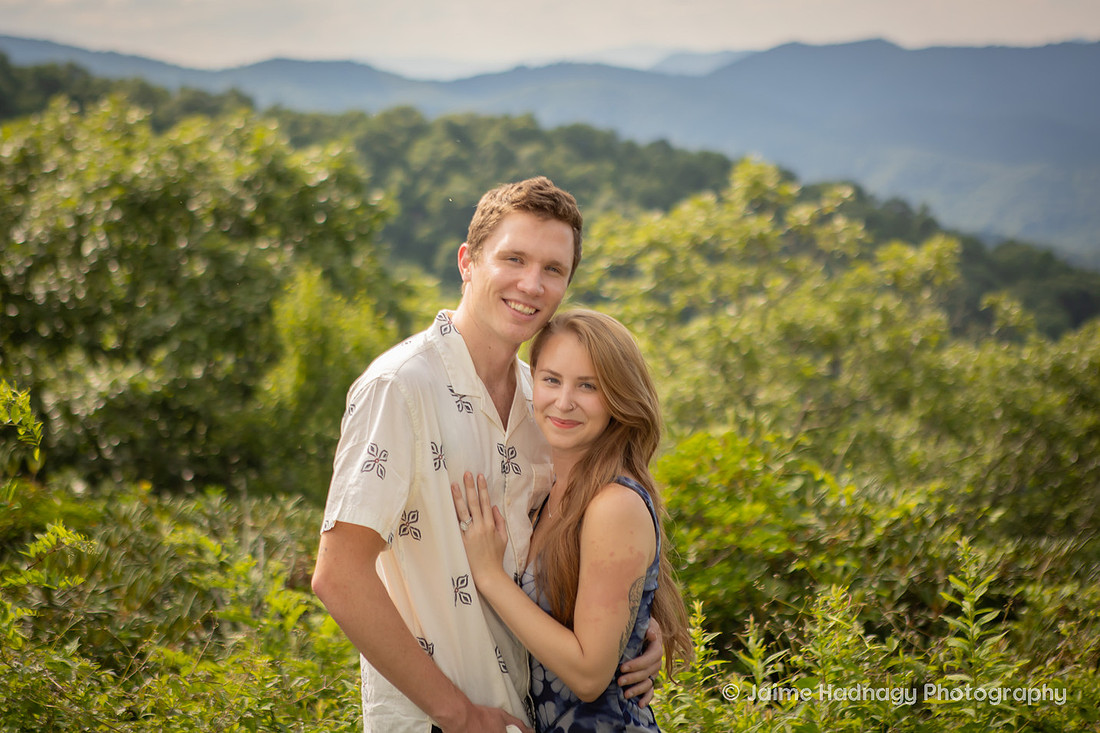 Nature Inspired Engagement Session on the Blue Ridge Parkway | Asheville Photographer