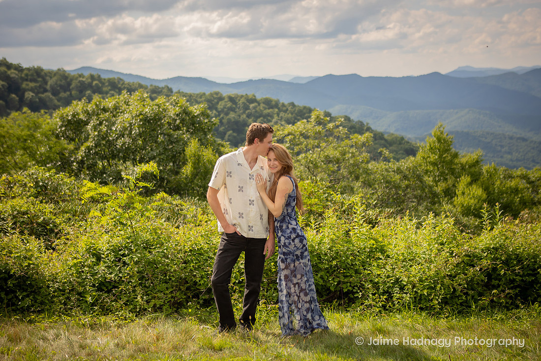 Nature Inspired Engagement Session on the Blue Ridge Parkway | Asheville Photographer