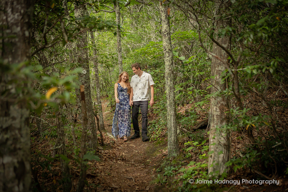 Nature Inspired Engagement Session on the Blue Ridge Parkway | Asheville Photographer