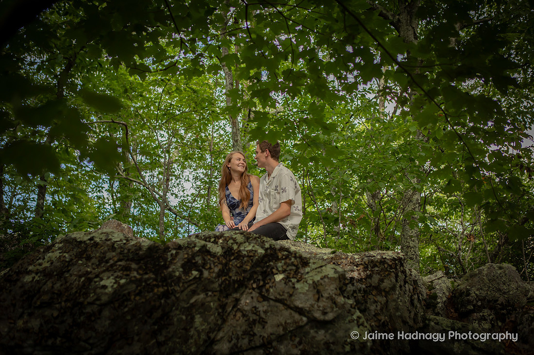 Nature Inspired Engagement Session on the Blue Ridge Parkway | Asheville Photographer