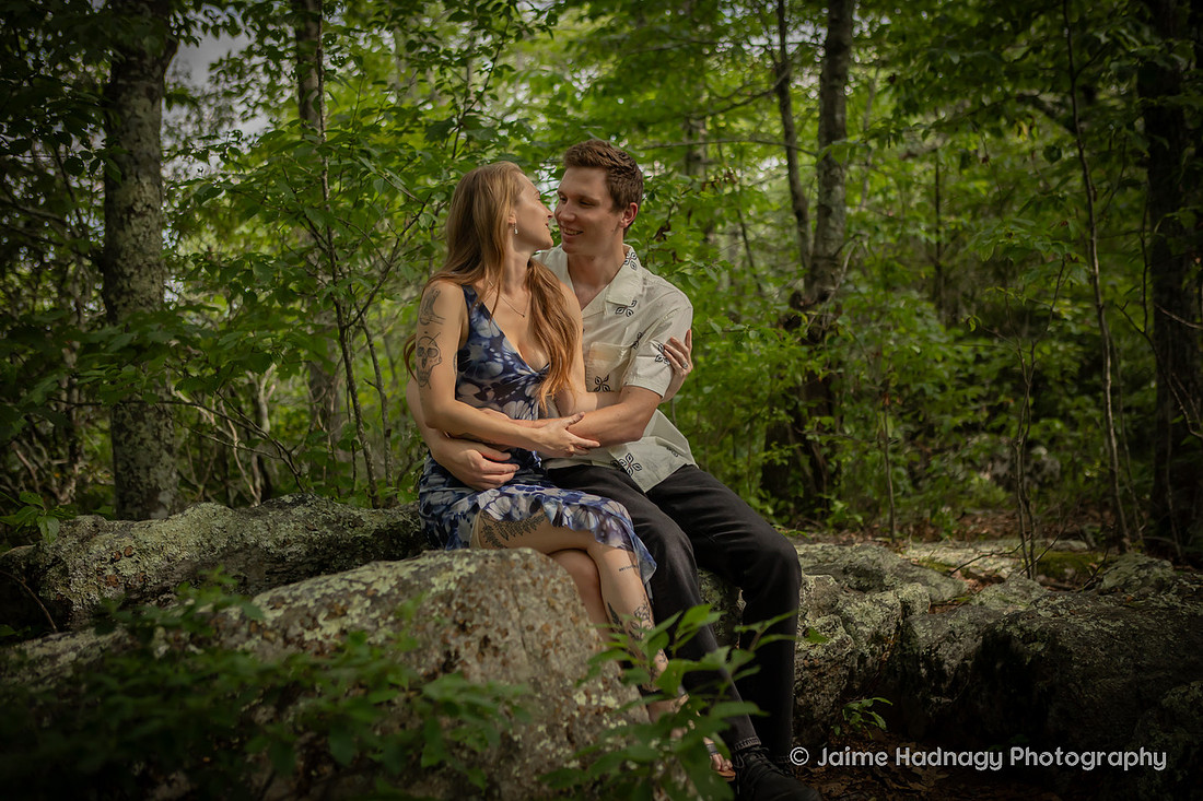 Engagement Photos in the Forest | Nature Couples Photographer Asheville