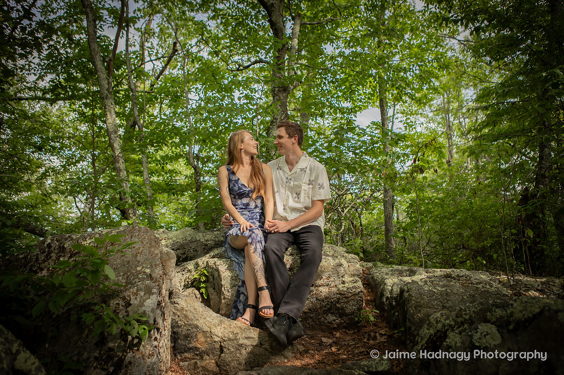 Engagement Photos in the Forest | Nature Couples Photographer Asheville