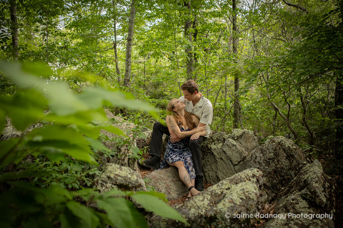 Engagement Photos in the Forest | Nature Couples Photographer Asheville