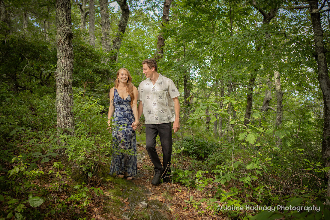 Engagement Photos in the Forest | Nature Couples Photographer Asheville