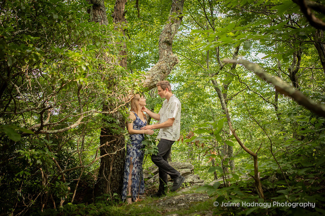 Engagement Photos in the Forest | Nature Couples Photographer Asheville