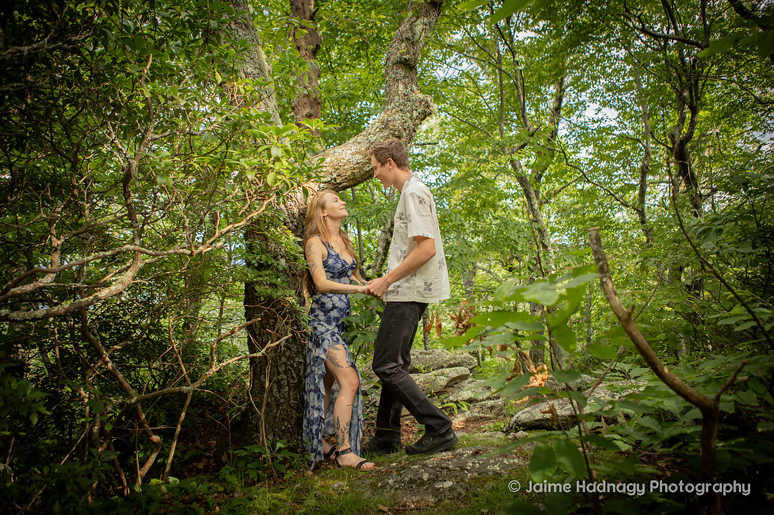 Engagement Photos in the Forest | Nature Couples Photographer Asheville