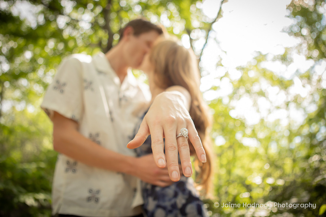 Romantic Playful Engagemnt Photos in Nature | Asheville Photographer