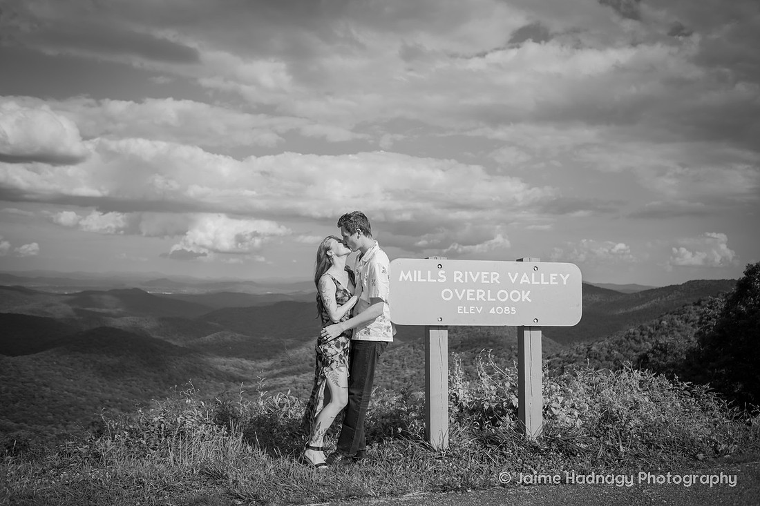 Fun Engagement Photos Outdoors | Asheville Photographer