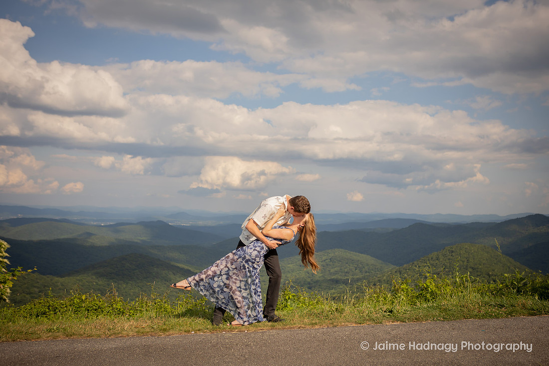 Fun Engagement Photos Outdoors | Asheville Photographer