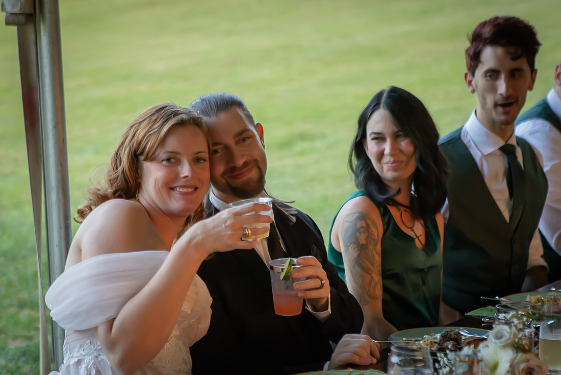 Wedding Reception Photos at Inninsfree Farm in Hendersonville NC | Asheville Photographer