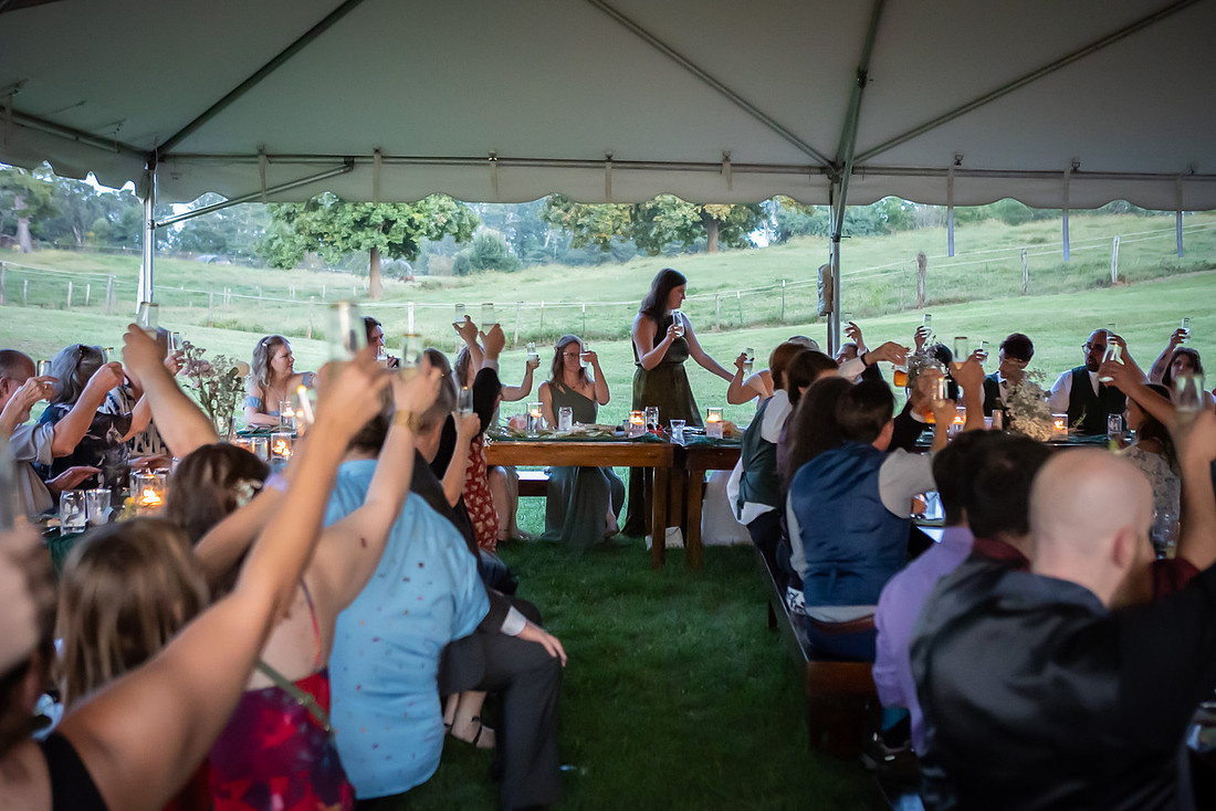Wedding Reception Photos at Inninsfree Farm in Hendersonville NC | Asheville Photographer