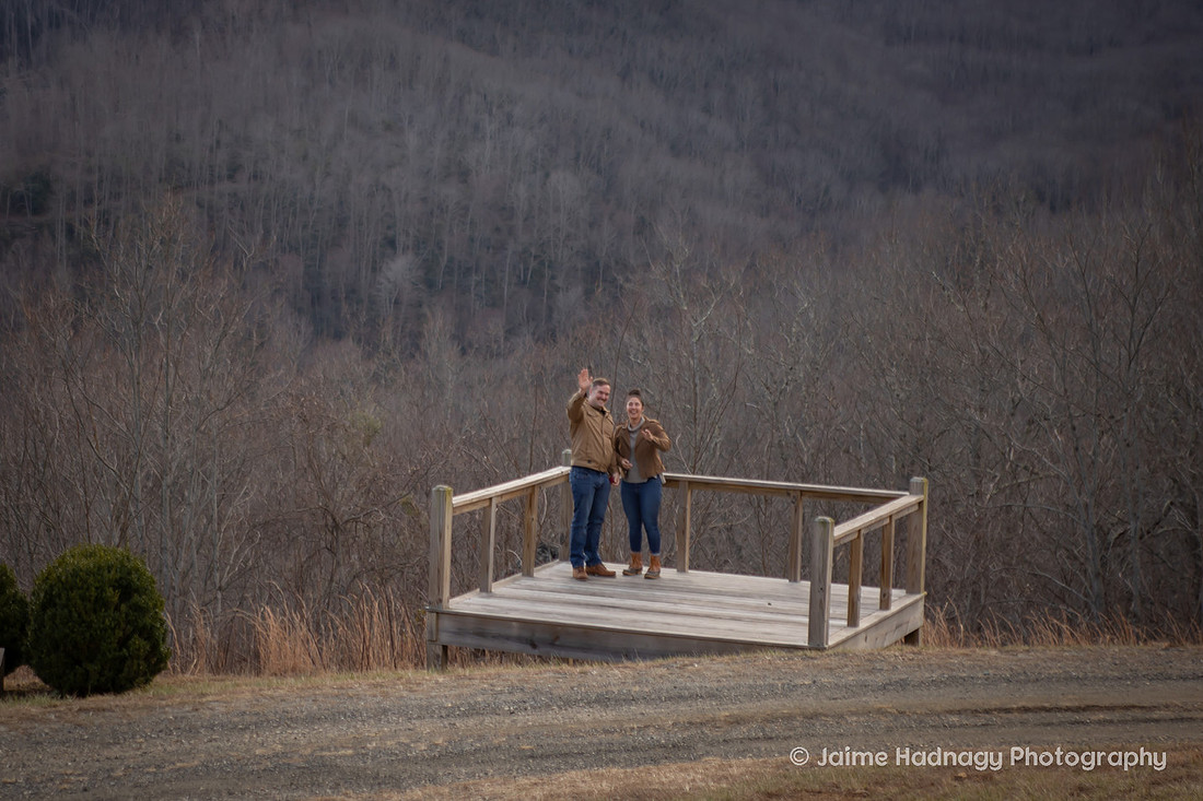 Proposal on Vacation at Redstone in Burnsville | Asheville Photographer