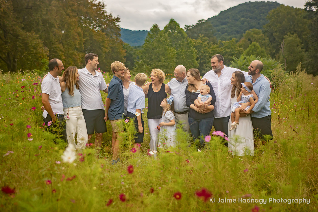  Kids and Babies in Extended Family Photoshoot | Asheville Photographer