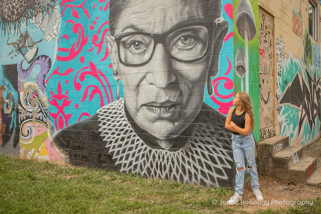 Asheville Urban Family Photos with Graffiti 