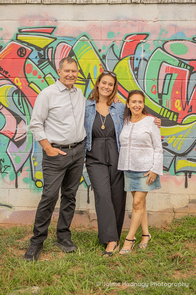 Asheville Urban Family Photos with Graffiti 