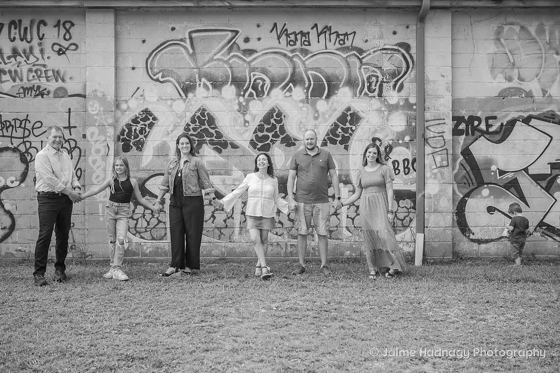 Asheville Urban Family Photos with Graffiti 