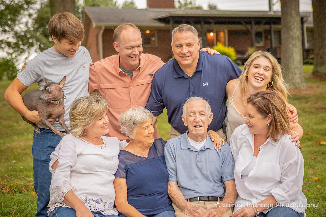 Extended Family Portrait Session at Home | Asheville Photographer