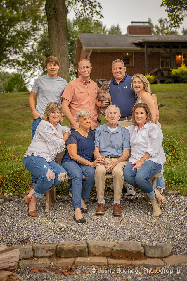 Extended Family Portrait Session at Home | Asheville Photographer