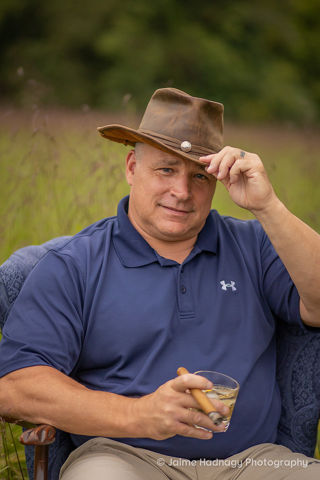 Family Pictures with a chair in a field