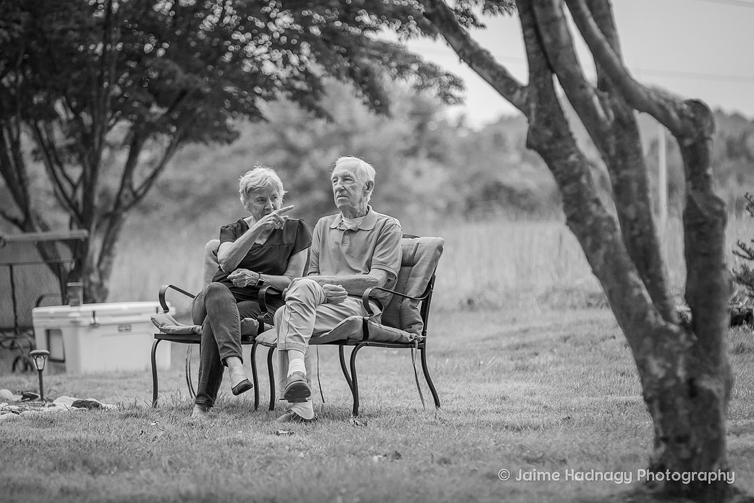 Asheville Family Photographer Portraits with dog in a chair outdoors