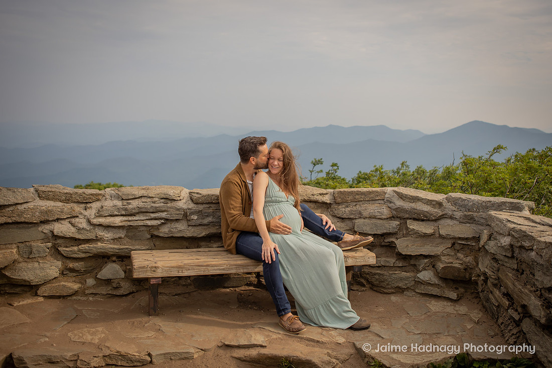 Asheville Maternity Photographer Adventurous Nature Photoshoot