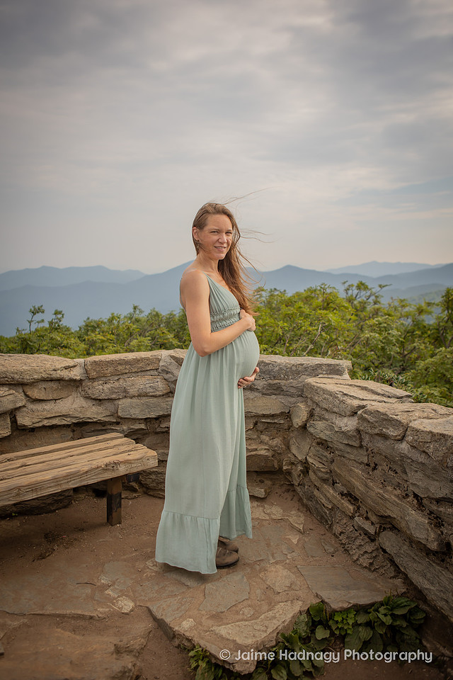 Asheville Maternity Photographer Adventurous Nature Photoshoot
