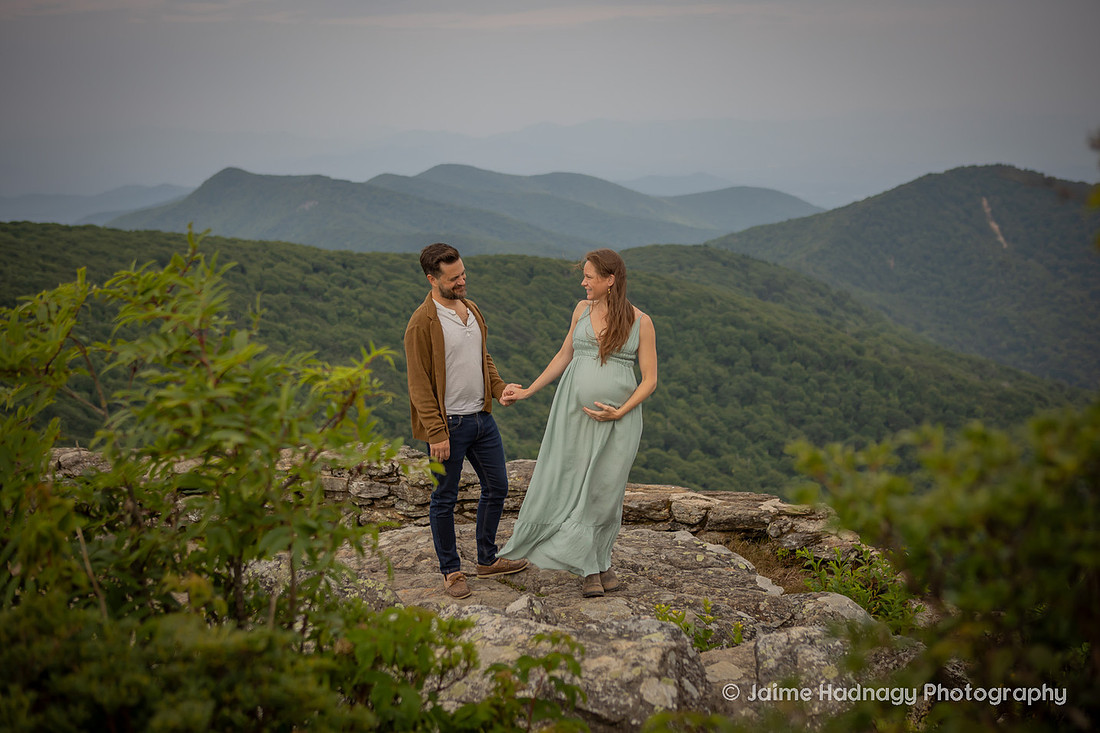 Asheville Maternity Photographer Adventurous Nature Photoshoot