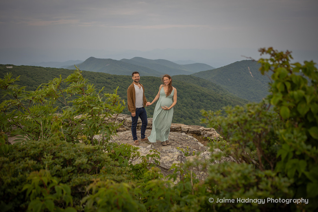 Asheville Maternity Photographer Adventurous Nature Photoshoot