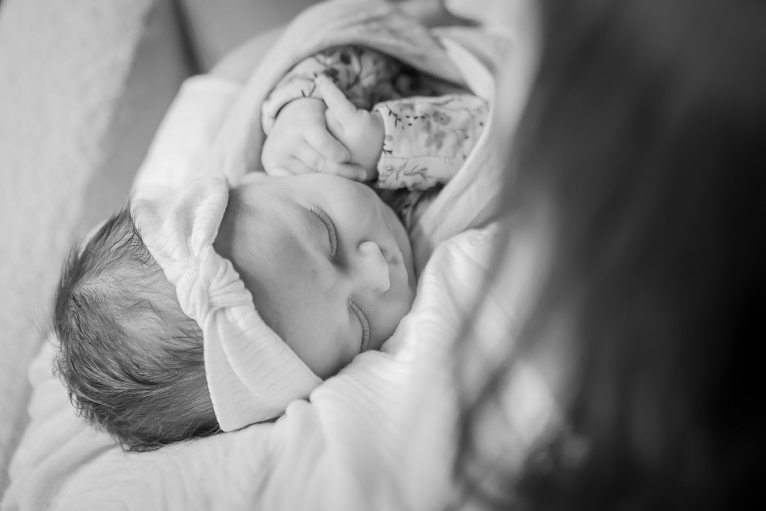 Newborn Baby Family Photos at Home in Asheville