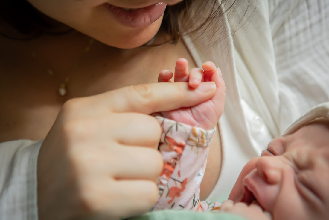 Newborn Baby Family Photos at Home in Asheville