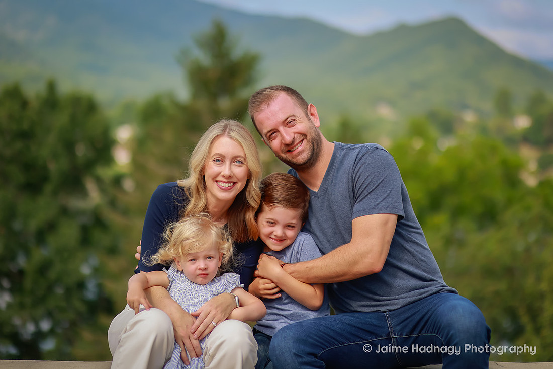 Outdoor Family Portrait with Kids