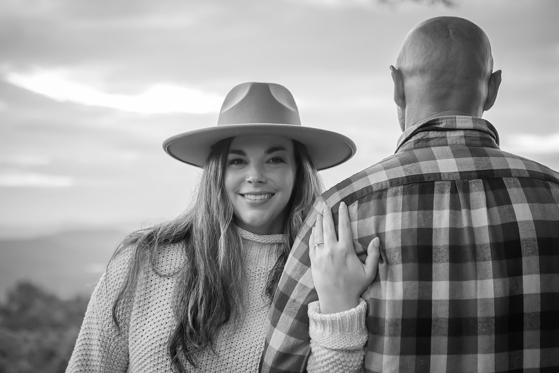 Sunset Engagement Photos in the Mountains