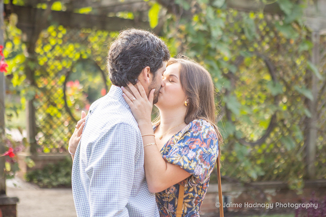 Marriage Proposal Photos in Walled Gardens at Biltmore Estate | Asheville Engagement Photographer