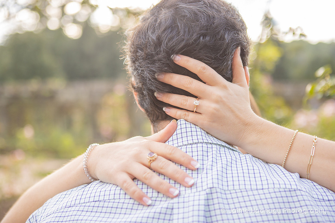 Marriage Proposal Photos in Walled Gardens at Biltmore Estate | Asheville Engagement Photographer
